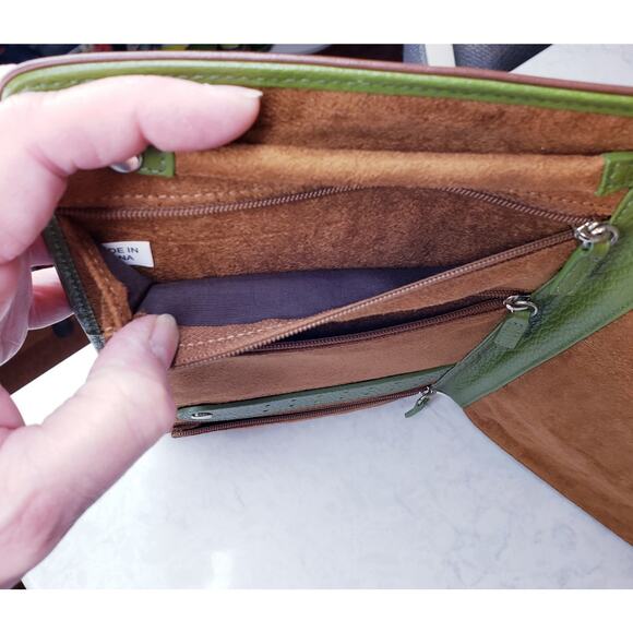 Red Envelope Jewelry Travel Case Clutch Pouch Organizer Leather (?) in Green - Picture 8 of 10